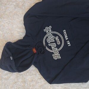 Hard Rock Cafe Las Vegas Navy Blue Hoodie Size S